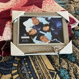 Silver metal Graduation photo frame for 4x6 photo. NWT. New in box.